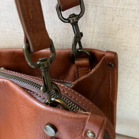 American Leather Co. Lenox Triple Entry Satchel - Picture 3 of 16